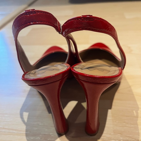 Red Slingback Heels - Picture 3 of 4
